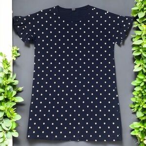 Old Navy Ruffle Sleeve Daisy Printed Mini Dress in Color Navy Women’s Size M